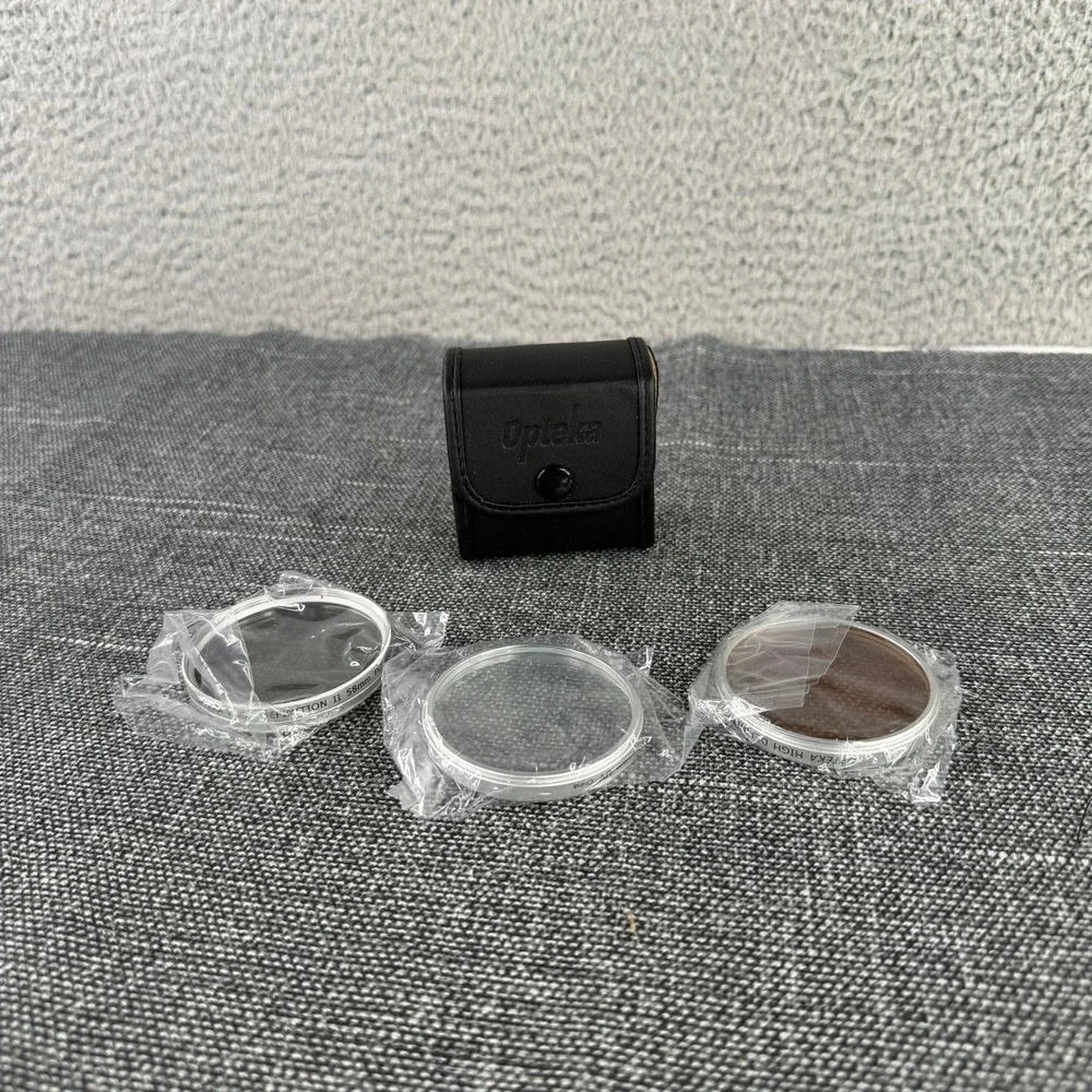 Opteka High Definition II 58mm Filter Set UV Polarizer FD Silver w Pouch New